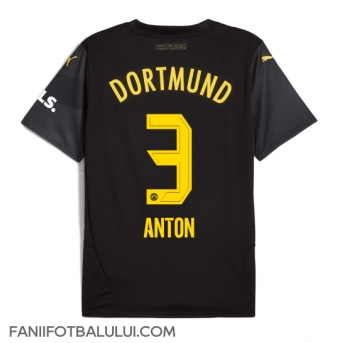Borussia Dortmund Waldemar Anton #3 Tricou Fotbal Replică 2024-25 Barbati Deplasare